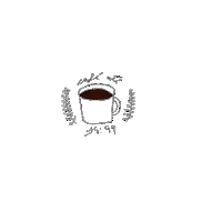 rafaelaon coffee cafe rd 1499 Sticker