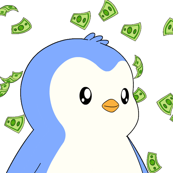 Pay Day Money Sticker by Pudgy Penguins