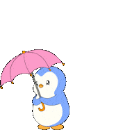 Raining Rainy Day Sticker by Pudgy Penguins