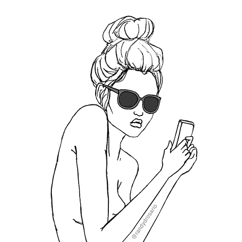phone text Sticker by randydrosario