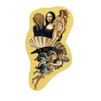 EstudioAndreaMadridLopez art arte venus monalisa Sticker