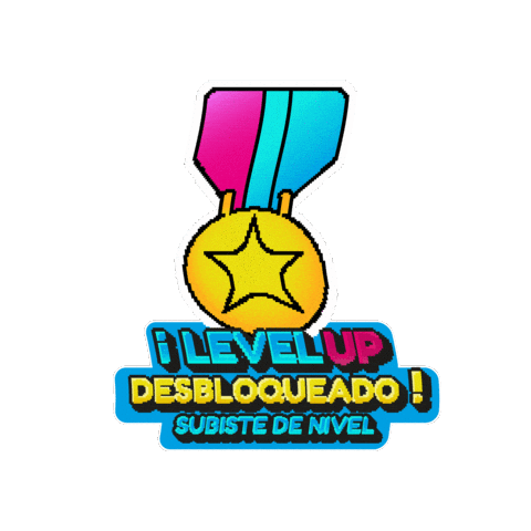 Medal 1St Sticker by levelupescuela