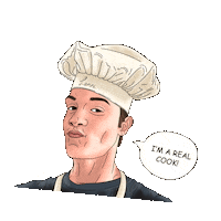 Sleepythealien chef cook lenni lenni kim Sticker