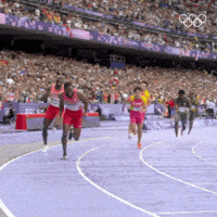 Athletics Baton GIF by Olympics