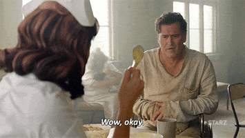 season 2 wow GIF by Ash vs Evil Dead