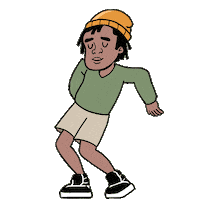 Happy Get Down Sticker by Holler Studios