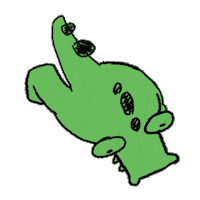 glossytoast stumpycroc Sticker