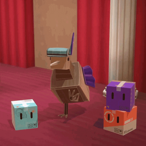 HandyGames happy dance dancing bird GIF