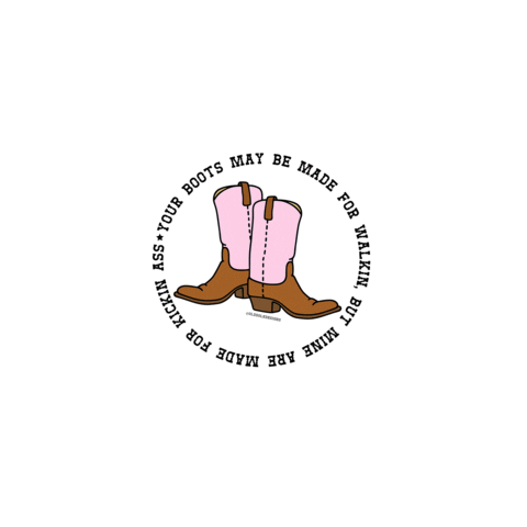 Cowgirl Honkytonk Sticker