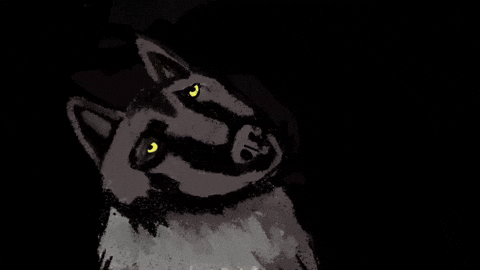 Howling Wolf GIF by Barbara Pozzi