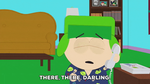 kyle broflovski phone GIF by South Park 