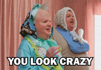 You Look Crazy Very Important People GIF by Dropout.tv
