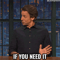 Need It Seth Meyers GIF by Late Night with Seth Meyers