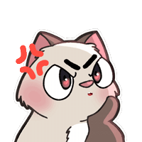 Angry Neko Sticker