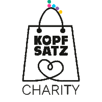 KOPFSATZ sticker charity tasche jutebeutel Sticker