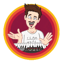 Loop Keyboard Sticker by Marti Fischer