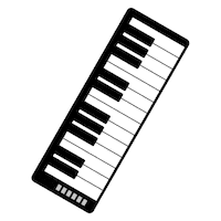 Piano Tick Sticker by SEENSEE