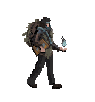 cartergiii pixel cool fire travel Sticker