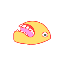 Hungry Scream Sticker by Shane Beam