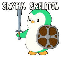 Penguin Skull Sticker by Abster