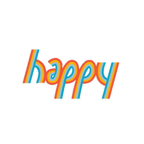 Happy Text Sticker by emilylynndesign