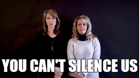 dont silence us GIF by Chicks on the Right