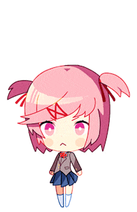 TeamSalvato ddlc natsuki doki doki literature club Sticker