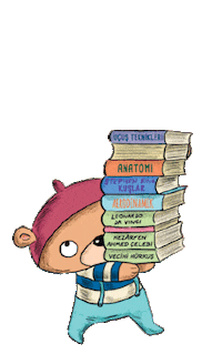 Leylek book books teddy ayıcık Sticker