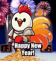 Happy New Year Fireworks GIF by Zorooster