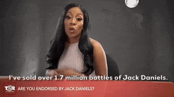 theshaderoom k michelle the shade room interrogation room i've sold over 1.7 million bottles of jack daniels GIF