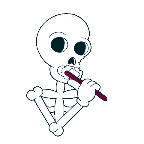 Cartoon Brushing Sticker by chrixmorix