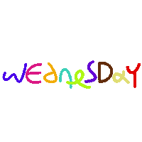 Wednesday Sticker