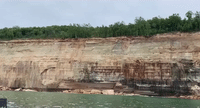 200-Foot Section of Cliff Collapses Into Lake Superior