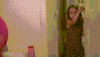 closing door leaving GIF