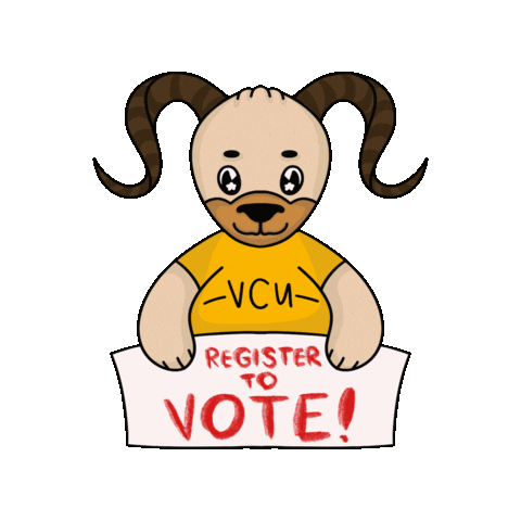 Vote Vcu Sticker by Virginia Commonwealth University