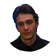 Happy James Franco Sticker by reactionstickers
