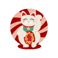 Cat Japan Sticker