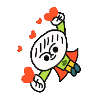 Illustration Hero Sticker