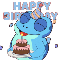 Happy Birthday Sticker by Croakey