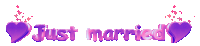 just married love Sticker