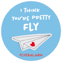 Fly Compliment Sticker by FLYERALARM