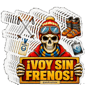 Halloween Skull Sticker