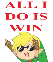 Zelda Win Sticker