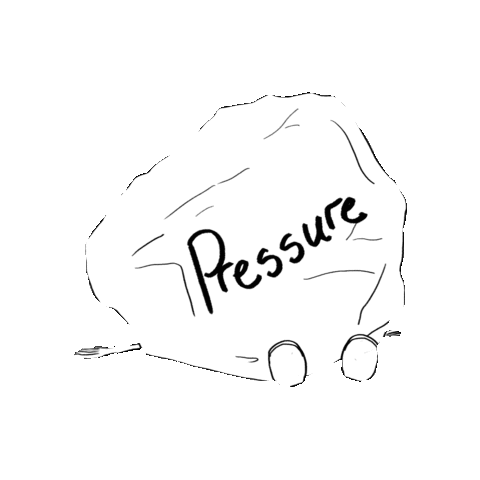 wuraolakayode tired exhausted pressure crushed Sticker