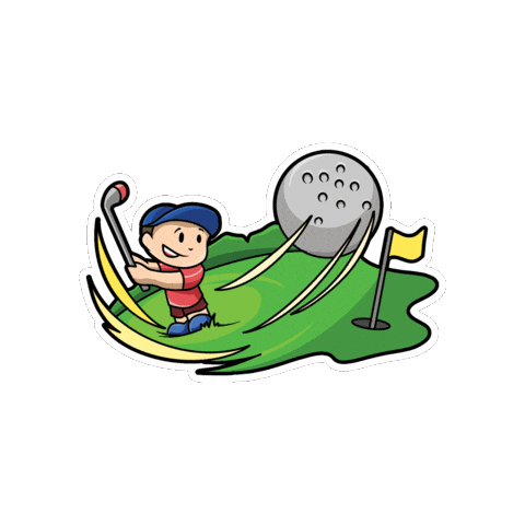 Golfing Abu Dhabi Sticker by Yas Island Abu Dhabi