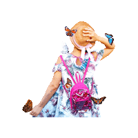 Happy Girl Sticker by Jacqueline M.Q.