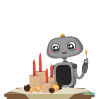 Christmas Robot GIF by cabuu