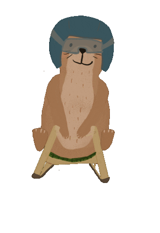 Winter Otter Sticker by Wiir Viier