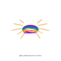 Rainbow Coffee Sticker by buddhabeanscoffee