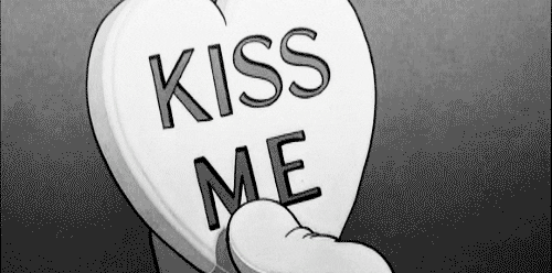 black and white love GIF
